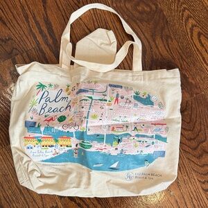Palm Beach Illustrated Tote Bag